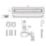 McAlpine CD600-O-P Slimline Channel Drain Polished Stainless Steel 610mm x 88mm