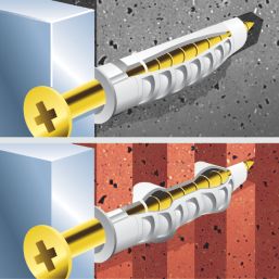 Fischer SX Plus Nylon Wall Plugs 6mm x 30mm 100 Pack