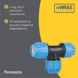 Flomasta  MDPE Compression Equal Tee 25mm