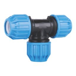 Flomasta  MDPE Compression Equal Tee 25mm