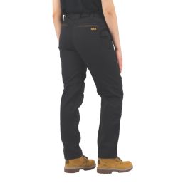 Site Heyward Womens Work Trousers Black Size 12 31" L