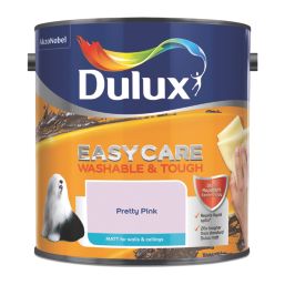 Dulux EasyCare Washable & Tough 2.5Ltr Pretty Pink Matt Emulsion  Paint
