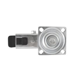 Essentials Heavy Duty TPR Braked Swivel Castor 100mm Grey