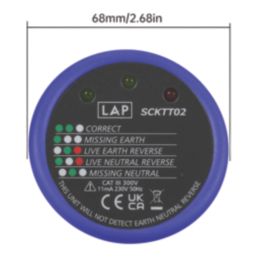 LAP DT-905A  0.01A Socket Tester 230V AC