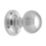 Carlisle Brass Rimmed Mortice Knobs 52mm Pair Polished Chrome