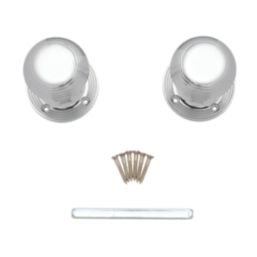 Carlisle Brass Rimmed Mortice Knobs 52mm Pair Polished Chrome