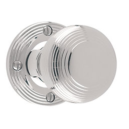 Carlisle Brass Rimmed Mortice Knobs 52mm Pair Polished Chrome