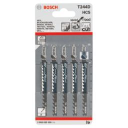 Bosch T244D 2.608.630.058 Wood Jigsaw Blade 100mm 5 Pack