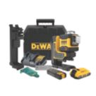 DEWALT DCLE34035D1-GB  18V 1 x 2.0Ah Li-Ion XR Green Self-Levelling Multi-Line 3 x 360° Remote Control Laser