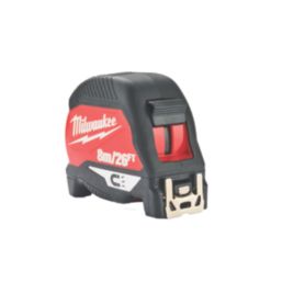 Milwaukee Premium Magnetic 8m Tape Measure Set 2 Pack