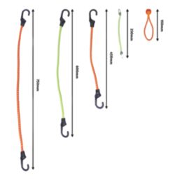 Smith & Locke Bungee Cord Set 10 Pieces
