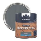 Fortress  2.5Ltr Mid Grey Anti Slip Decking Stain