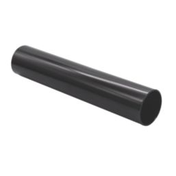 FloPlast MiniFlo Round Downpipes Black 50mm x 2m 6 Pack