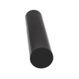 FloPlast MiniFlo Round Downpipes Black 50mm x 2m 6 Pack