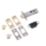 Smith & Locke Electro Brass/Satin Chrome Tubular WC Dead Bolt 63mm Case - 43mm Backset