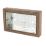 Varilight  2-Gang Surface Pattress Medium Oak Double Wall Box 25mm