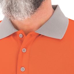 Site Farne Hi-Vis Polo Shirt Orange Medium 43" Chest