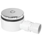 McAlpine  Shower Trap with Non-Return Valve and 1 1/2" Outlet Chrome 90mm