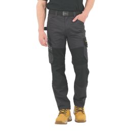 Site Evenson Multi-Pocket Stretch Trousers Grey/Black 30" W 32" L