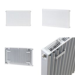 Flomasta 500mm x 900mm 2496BTU White Type 11 Convector Radiator