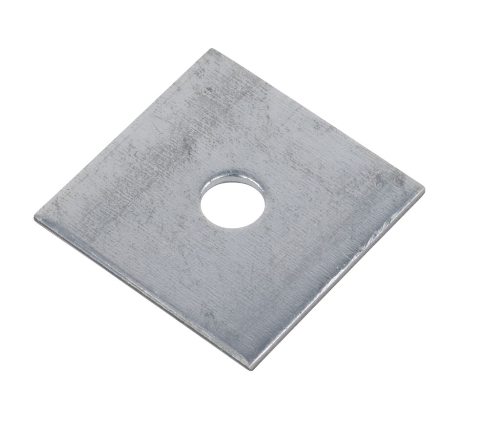 Sabrefix M10 Square Plate Washers Galvanised 50mm x 50mm 50 Pack Screwfix