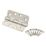 Smith & Locke  Polished Stainless Steel Grade 13 Fire Rated Radius Hinges 102mm x 76mm 2 Pack