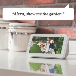 Ring Cam Plus Mains-Powered White Wired 2K Outdoor Cylinder Smart Camera