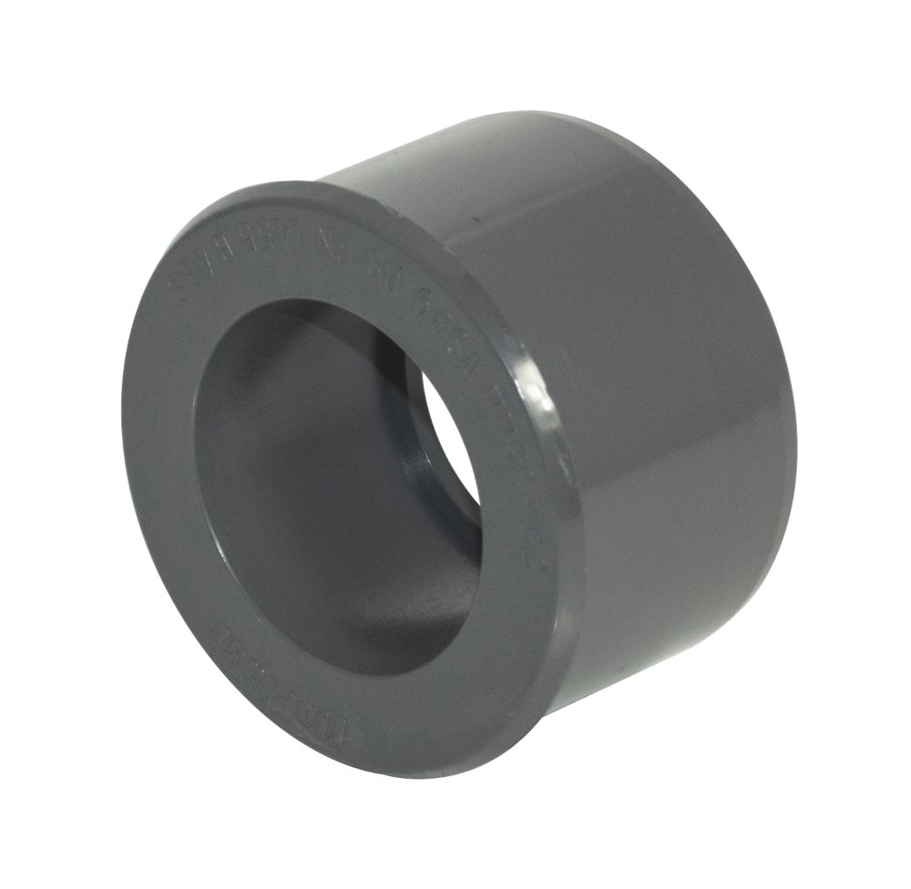 FloPlast Solvent Weld Waste Reducer 40mm x 32mm Anthracite Grey 5 Pack