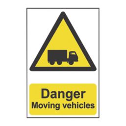 Essentials 'Danger Moving Vehicles' Sign 420mm x 297mm