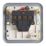 Contactum  20A 1-Gang DP Metal Clad Control Switch & Flex Outlet with Neon with White Inserts