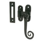 Left or Right-Handed Monkeytail Casement Fastener Antique Black