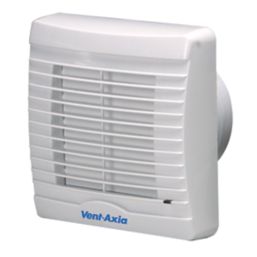 Vent-Axia 251410 100mm (4") Axial Bathroom Extractor Fan with Timer White 240V