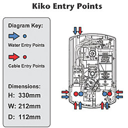 Triton Kiko White 9.5kW  Electric Shower