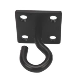 Essentials Steel Hook on Plates 50mm x 50mm 2 Pack