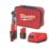 Milwaukee M12 FIR38-201B FUEL 12V 1 x 2.0Ah Li-Ion RedLithium Brushless Cordless Sub Compact Ratchet