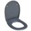Bemis Click & Clean Classic Soft-Close with Quick-Release Toilet Seat Thermoset Plastic Grey