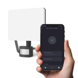 Calex  Outdoor LED Smart Frameless Floodlight Black 24W 2500lm