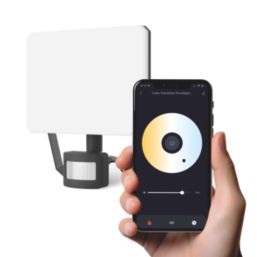 Calex  Outdoor LED Smart Frameless Floodlight Black 24W 2500lm