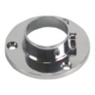 Essentials Rail End Sockets Polished Chrome 25mm 2 Pack