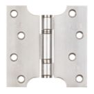 Smith & Locke  Polished Stainless Steel Grade 13 Fire Rated Parliament Hinges 102mm x 102mm 2 Pack