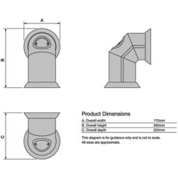 Focal Point FPF920158 Decorative Electric Stove Pipe Black