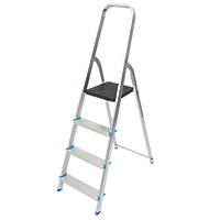 Mac Allister  Aluminium 4-Treads Step Ladder 0.83m