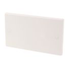 Essentials  2-Gang Blanking Plate White