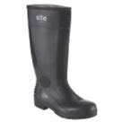 Site Trench Size 8  Black Steel Toe Cap Safety Wellies