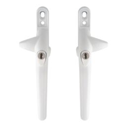 Smith & Locke  Left & Right-Handed Cockspur Window Handles White 10 Pack