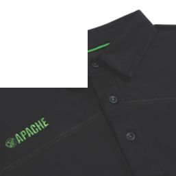 Apache Langley Polo Shirt Black Large 45" Chest