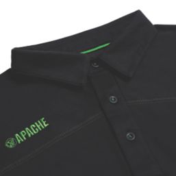 Apache Langley Polo Shirt Black Large 45" Chest
