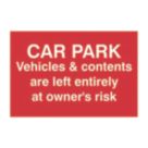 Essentials  Owners Risk Safety Sign 200mm x 300mm