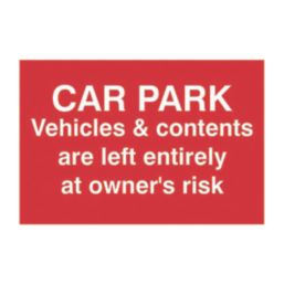 Essentials  Owners Risk Safety Sign 200mm x 300mm