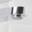 Swirl Caldew Silver 301mm Tall Round Head Mono Basin Mixer Tap  With Clicker Waste